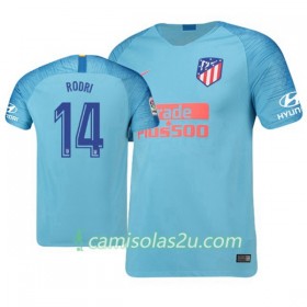 Camisolas de Futebol Atlético Madrid Rodri 14 Equipamento Alternativa 2018/19 Manga Curta